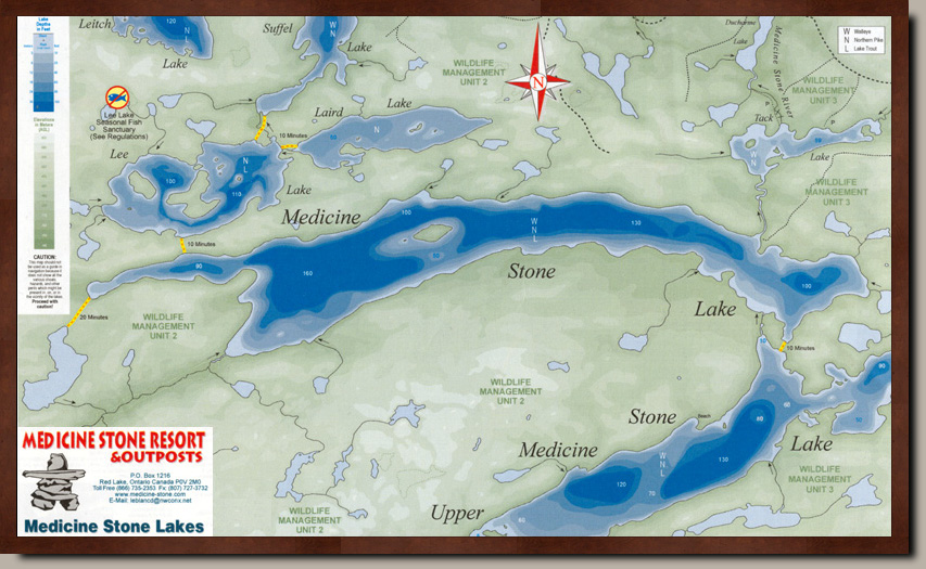 Map of Upper Medicine Stone Lake