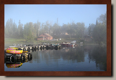 Fishing lodge at Medicine Stone Resort, Ontario