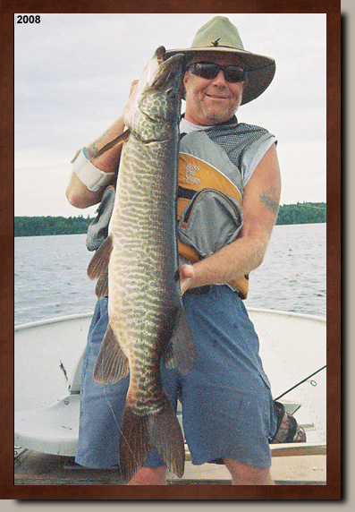 Large muskie fish catch.